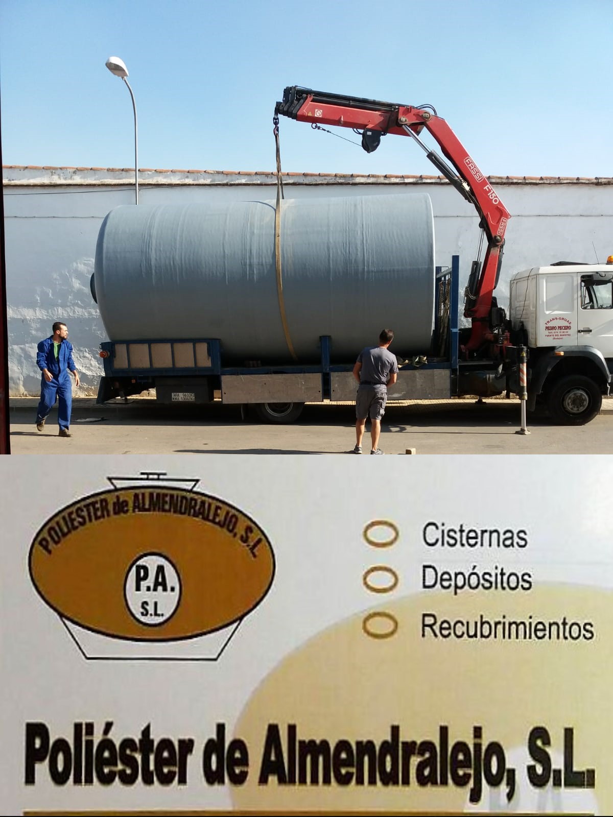 Depositos de Poliester en Extremadura Poliéster Almendralejo 