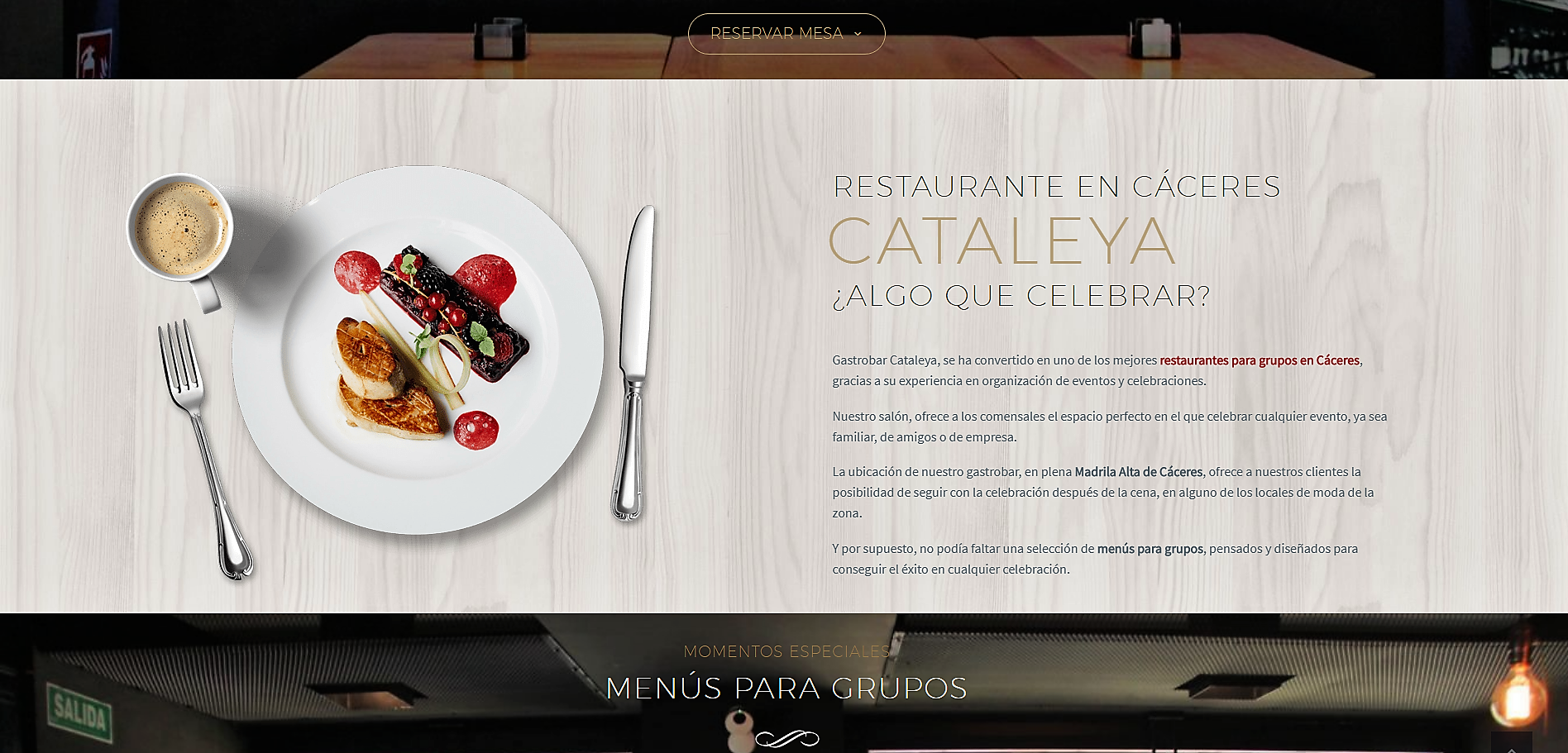 Restaurante Cáceres Cocina de autor Cataleya Gastrobar 