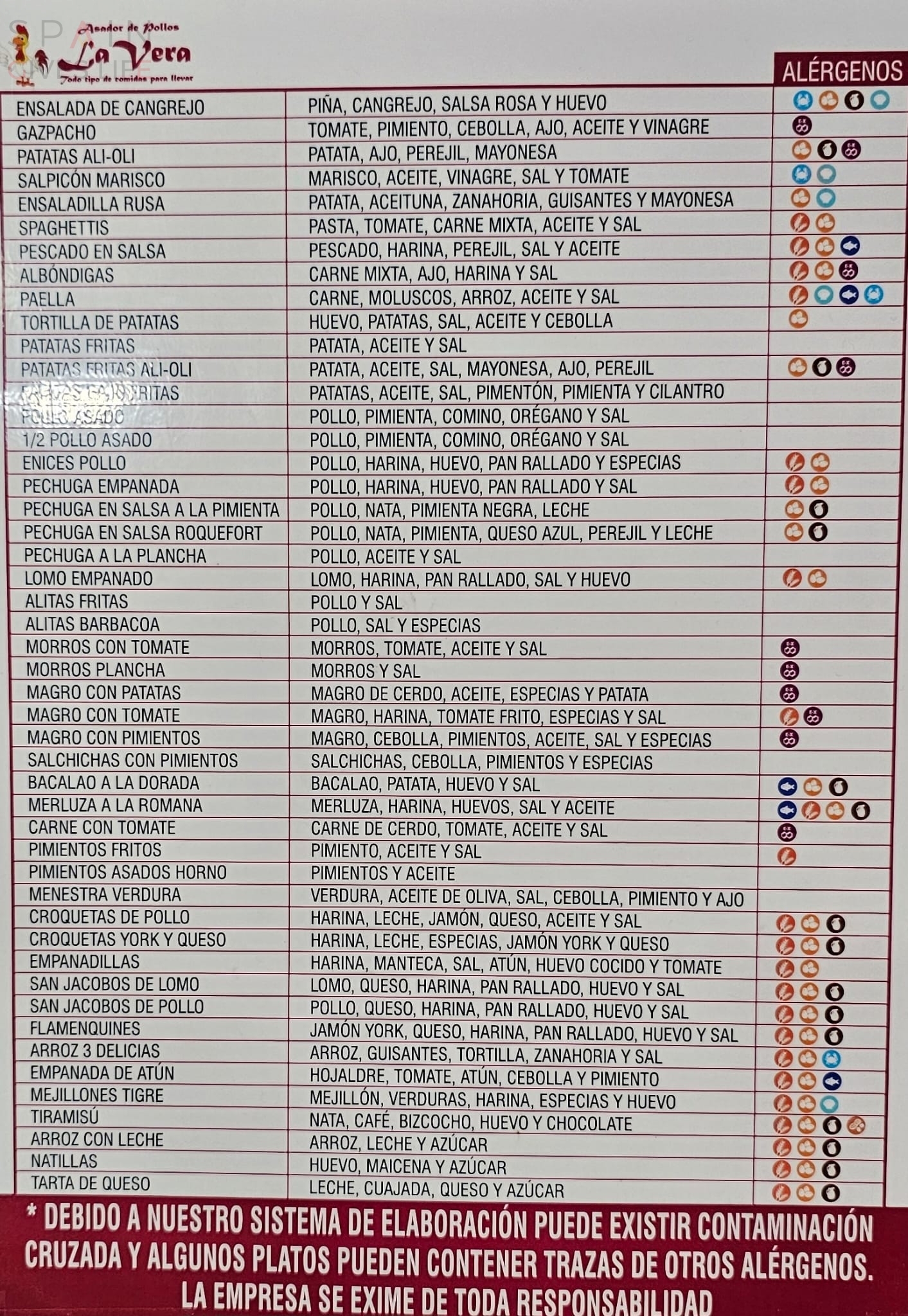 Catering en la Vera Comida para llevar