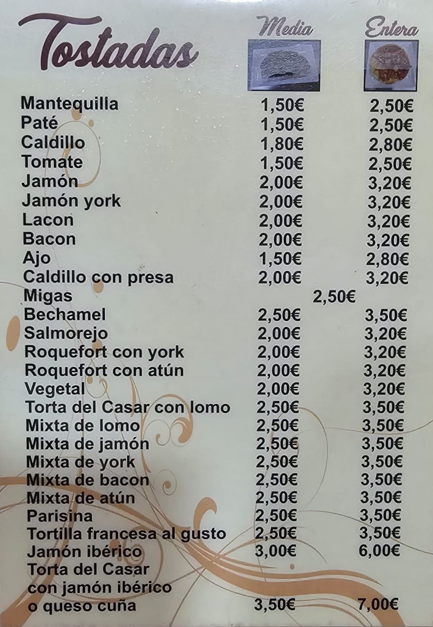 Chocolatería Churrería en Almendralejo desayunos El Pilar