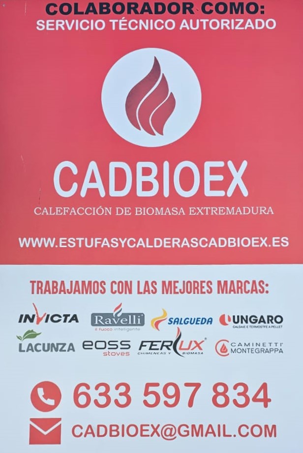 Servicio Oficial de Chimeneas Calderas y Equipos de Biomasa en Extremadura CADBIOEX S.L