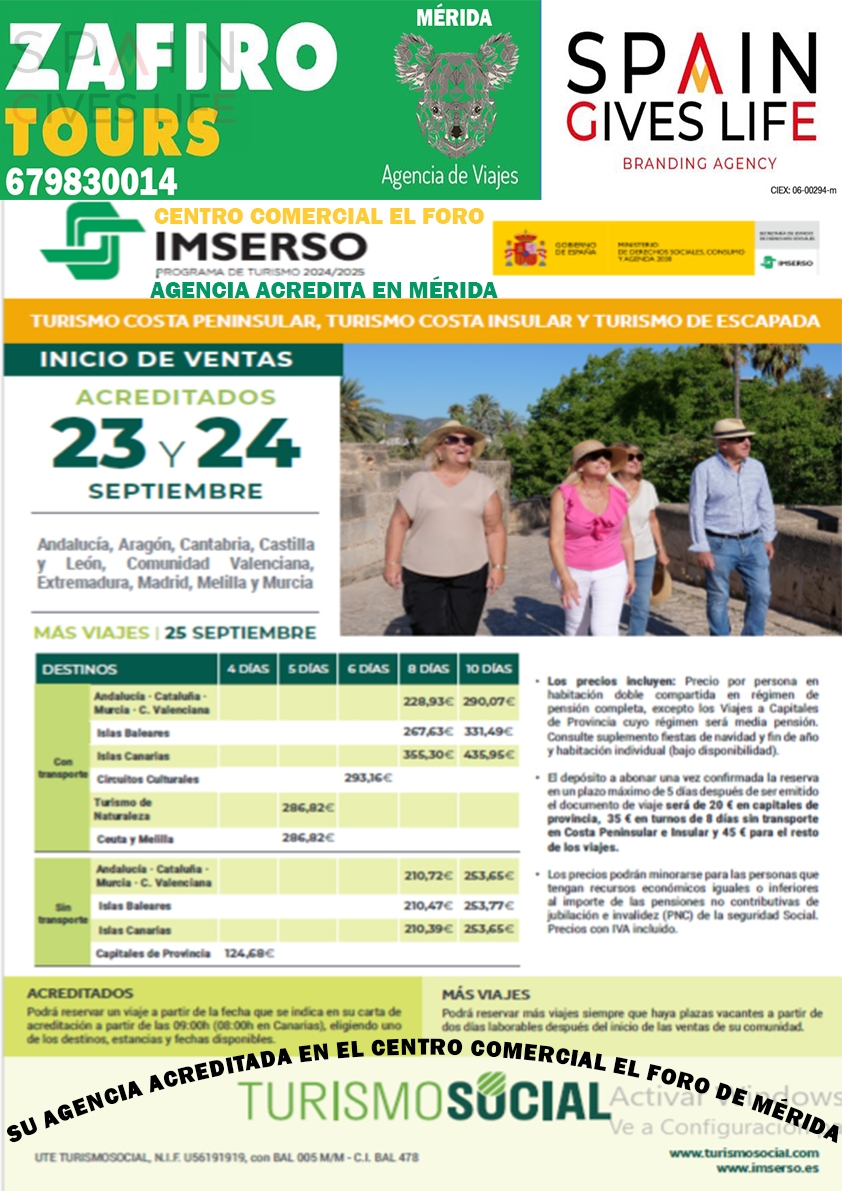 Agencia de Viajes Zafiro Tours Mérida Centro Comercial El Foro