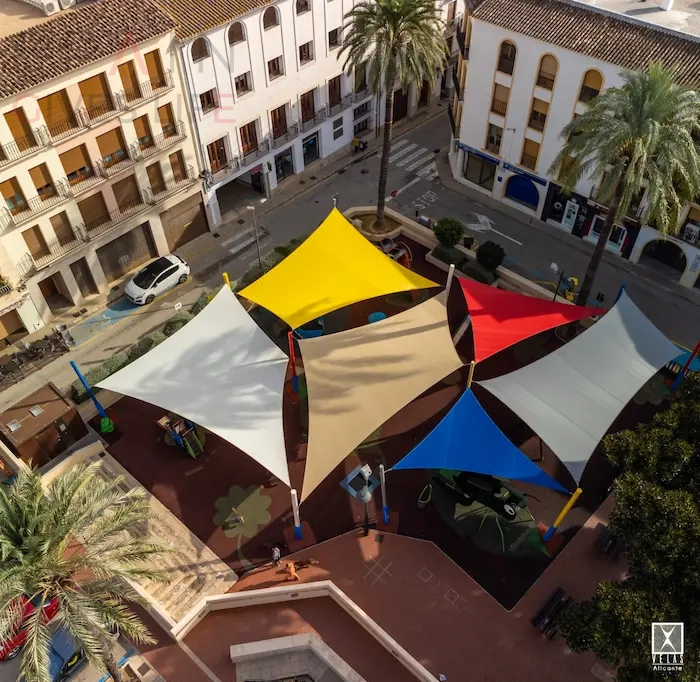 Toldos para calles comerciales